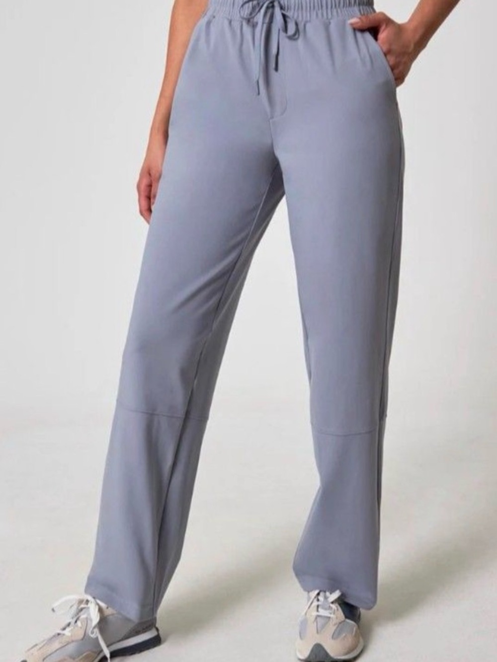 MONDETTA Relaxed Drawstring Wide Straight Leg Pants Size Large